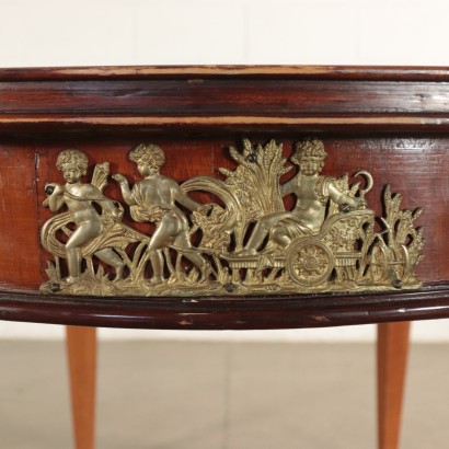 Grande Table Style Louis XVI Acajou Bronze Italie '900