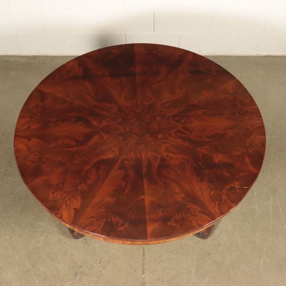 Round Mahogany Table France 19th Century