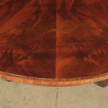 Round Mahogany Table France 19th Century