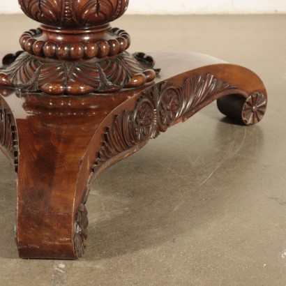 Round Mahogany Table France 19th Century