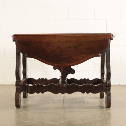 Drop-leaf Walnut Table Italy 17th Century