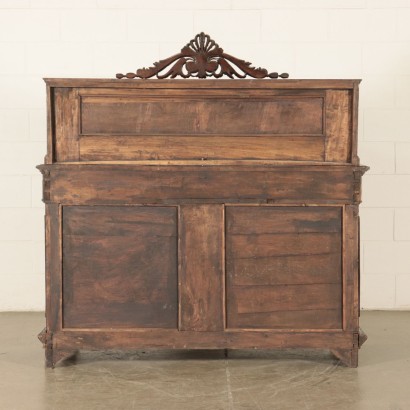 Walnut Inlaid Cupboard Italy 19th-20th Century