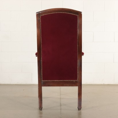 Fauteuil Noyer Rembourrage Italie Moitié '800