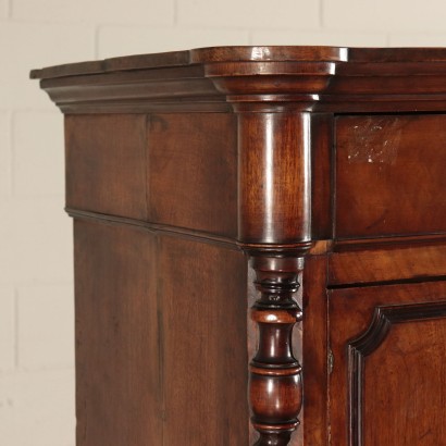 Walnut Secretaire With Safe Italy 19th Century