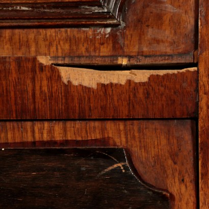 Walnut Secretaire With Safe Italy 19th Century