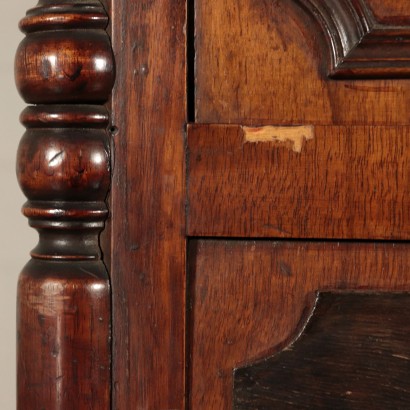 Walnut Secretaire With Safe Italy 19th Century