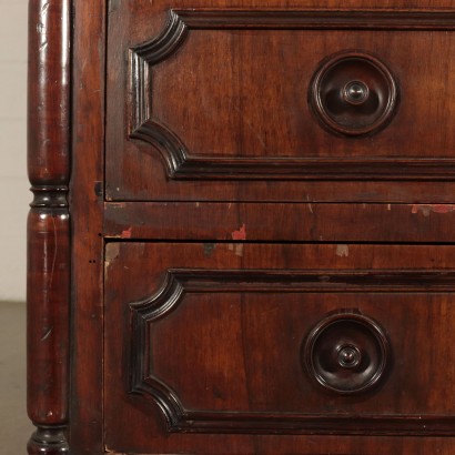 Walnut Secretaire With Safe Italy 19th Century