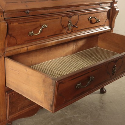 Commode Scriban Noyer Olivier Italie Première moitié '700