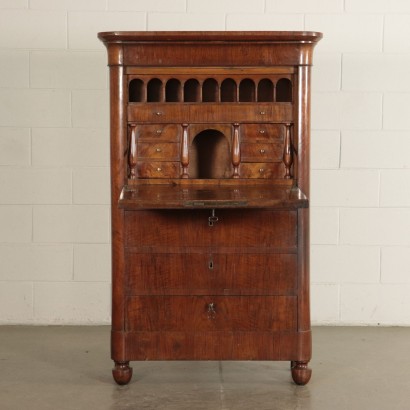 Walnut Charles X Secretaire Italy 19th Century