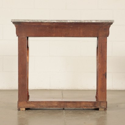 Petite Console Charles X Ronce d'Acajou France '800