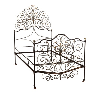 Wrought Iron Bed Italy 19th Century