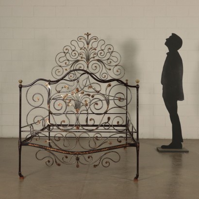 Wrought Iron Bed Italy 19th Century