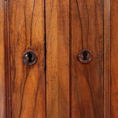 Walnut Cupboard with Plate Rack