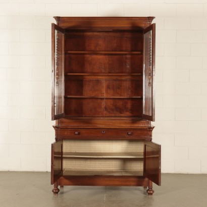 Walnut Two-body Cupboard Italy 19th Century