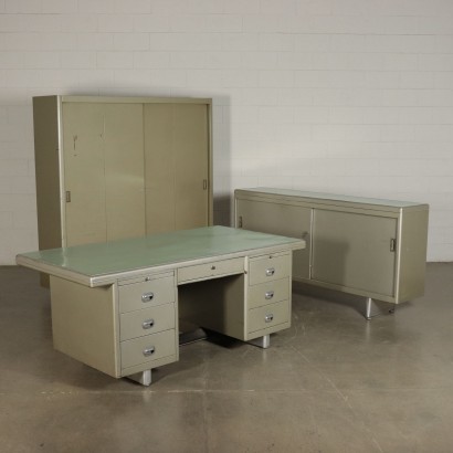 Bureau Métal Formica Italie Années 60