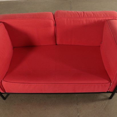 Vintage Le Corbusier Sofa LC2 produced by Cassina 1980's