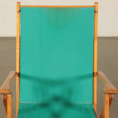 Beech Deckchair Produced by Reguitti Italy 1950's