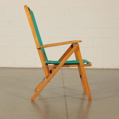 Beech Deckchair Produced by Reguitti Italy 1950's