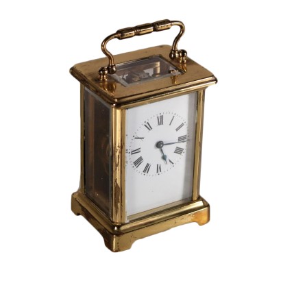 Horloge de Voyage Bronze doré Verre biseauté '800