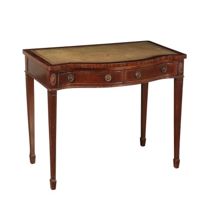 Revival Mahogany Desk Italy 20th Century