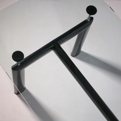 Table Le Corbusier Cassina Nétal Verre Italie Année 80