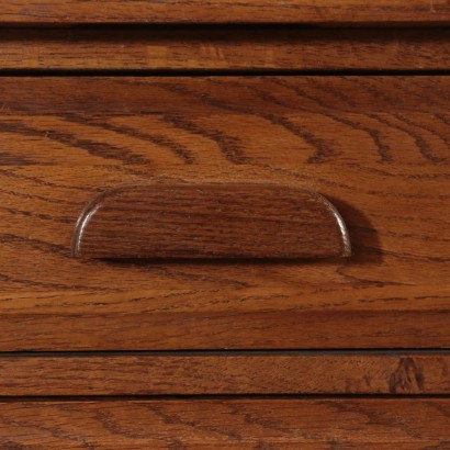 Sessile Oak Shutter Desk Italy 20th Century