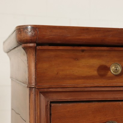 Solid Walnut Chest of Drawers Italy Mid 19th Century