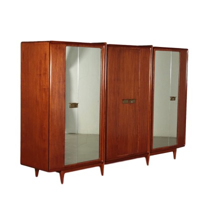 Vintage Mahogany Veneer Wardrobe 1950's