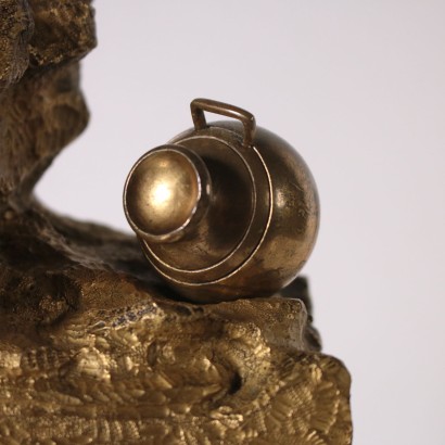 Chiselled and Gilded Bronze Table Clock