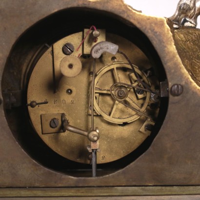 Chiselled and Gilded Bronze Table Clock