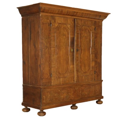 Armoire Epicéa Noyer Merisier Allemagne XVIIIeme siècle