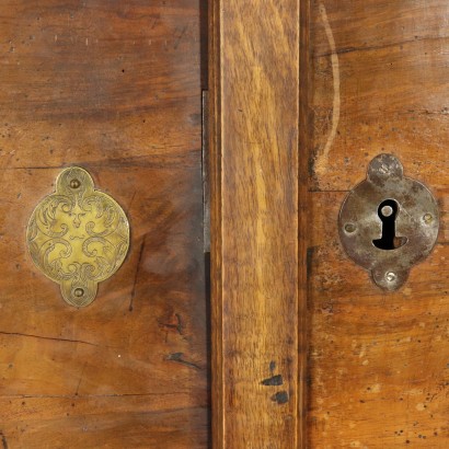 Walnut Wardrobe With Two Doors Germany 18th Century