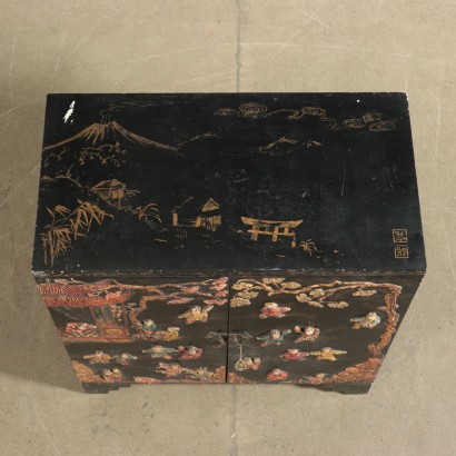 Petit Buffet Chinoiserie Bois laqué Est Première moitié '900