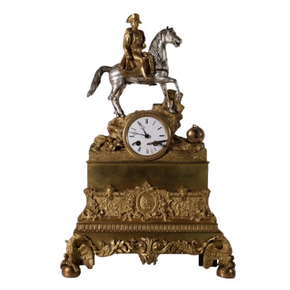 Chiselled and Gilded Bronze Table Clock