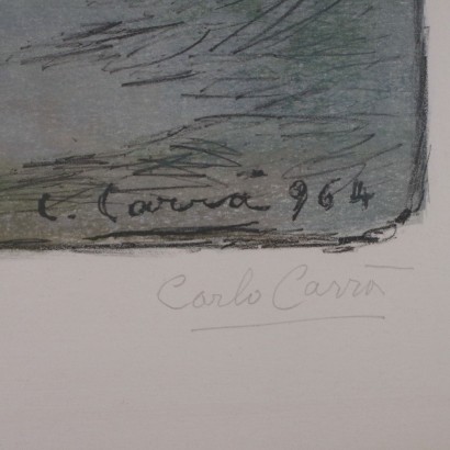 Lithographie von Carlo Carrà