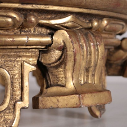 Carved Wood Gilt Crown for Four-Poster Bed 19th century