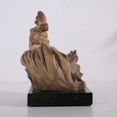 Mother with Child Sculpture by Guido Cacciapuoti Italy 20th Century