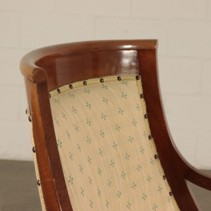 Restoration Mahogany Armchair France 19th Century