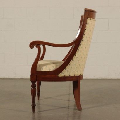 Restoration Mahogany Armchair France 19th Century