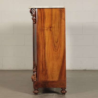 Walnut Cupboard with Three Doors Italy 19th Century