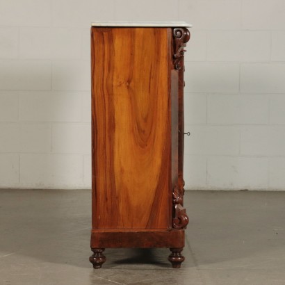 Walnut Cupboard with Three Doors Italy 19th Century