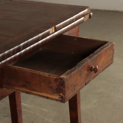 Gaming Table Maple Mahogany Walnut Italy 18th Century