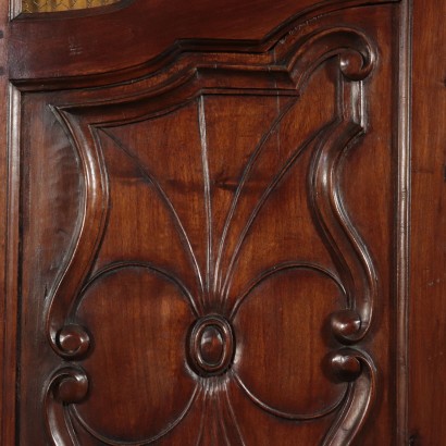 Piedmontese Walnut Bookcase Italy 19th Century