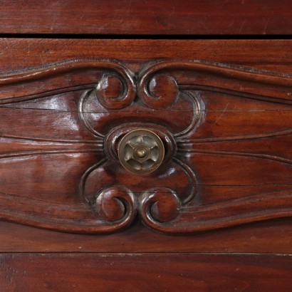 Piedmontese Walnut Bookcase Italy 19th Century