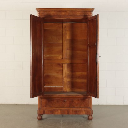 Walnut Wardrobe with Two Doors France 19th Century