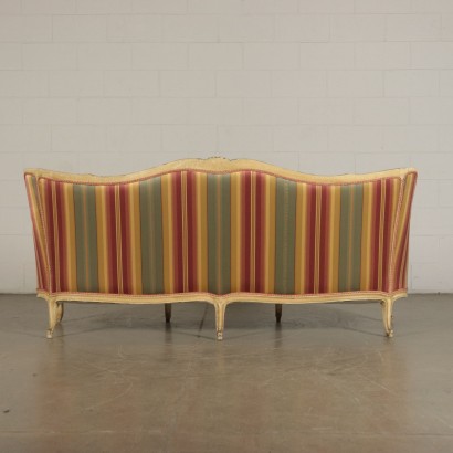 Lacquared Wood Couch 19th century