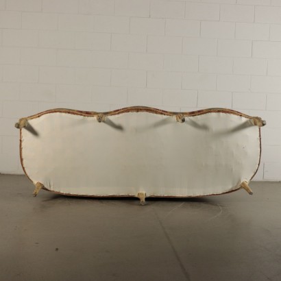 Lacquared Wood Couch 19th century