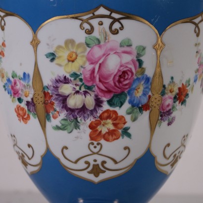 Porcelain Vase with Lid Germany 19th Century