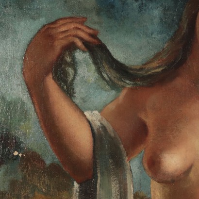 Gustave Astoy Female Nude Oil on Canvas 19th century