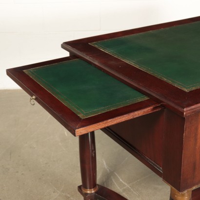 Empire Style Desk and Armchair Mahogany Italy 20th Century